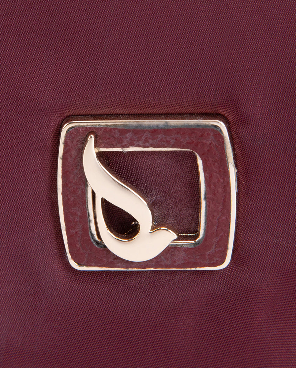 abbacino-bolso-de-mano-burdeos-en-materiales-reciclados image 7