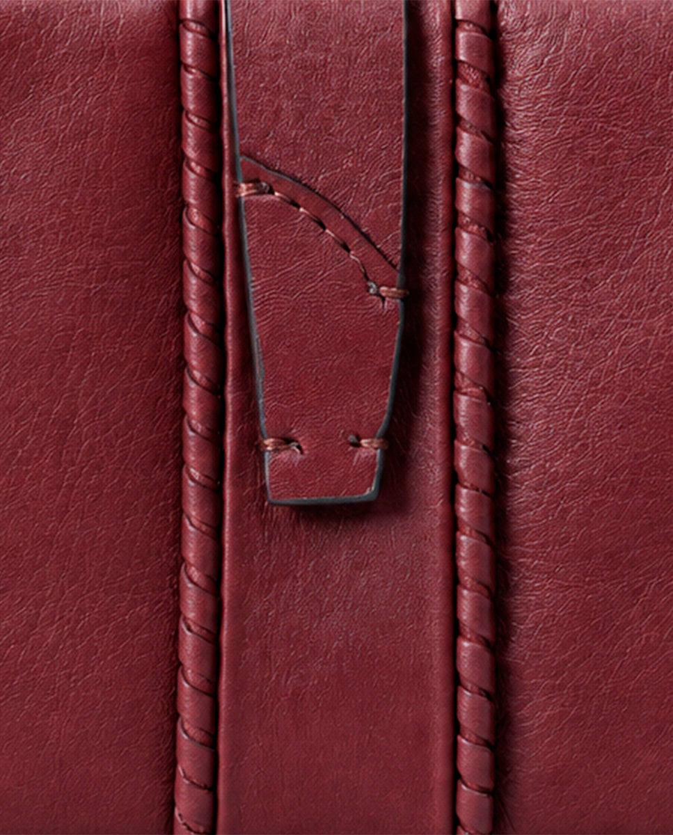 cartera-grande-de-mujer-abbacino-en-piel-burdeos-con-trenzado image 8