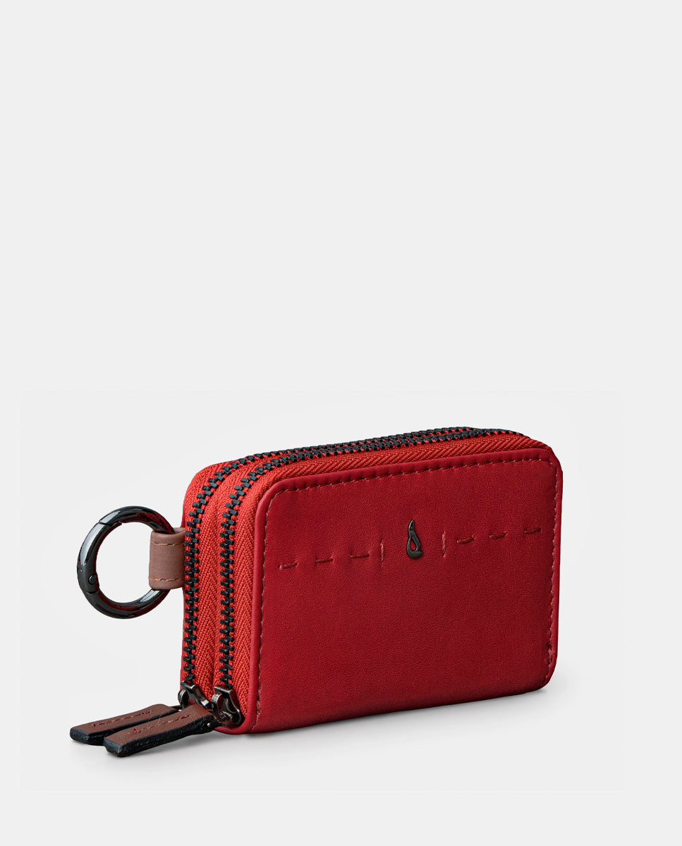 abbacino-monedero-de-piel-rojo-con-doble-cremallera-mujer image 4