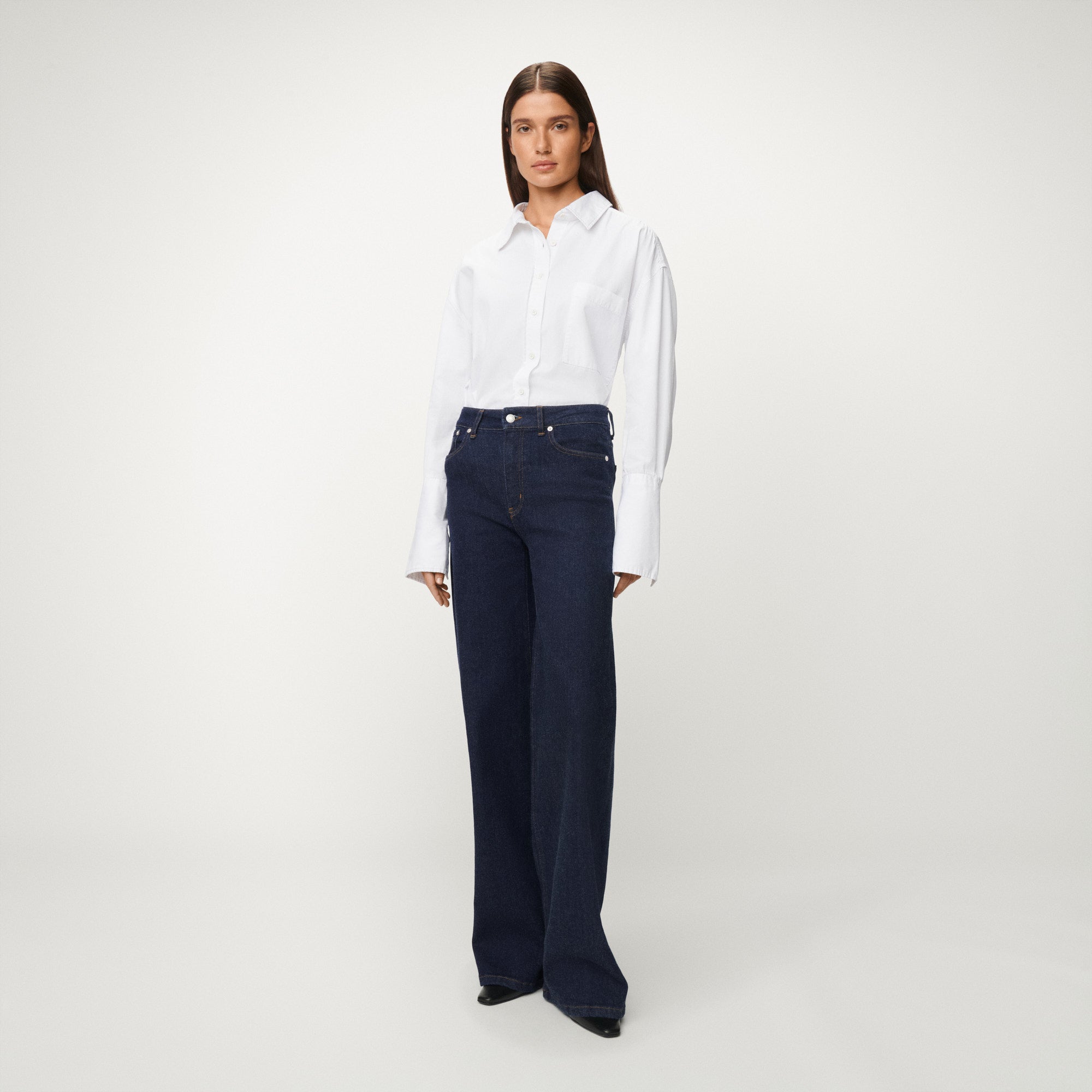 pantal-n-palazzo-lois-tiro-alto-con-pinzas-y-cintur-n-talla-grande image 1