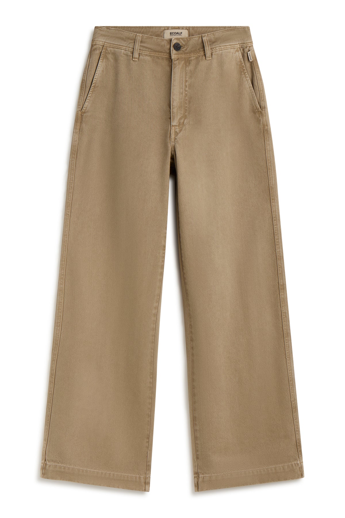 pantal-n-ecoalf-valls-khaki-de-mujer-tencel-lyocell-cintura-alta-fit-vers-til-ve image 5