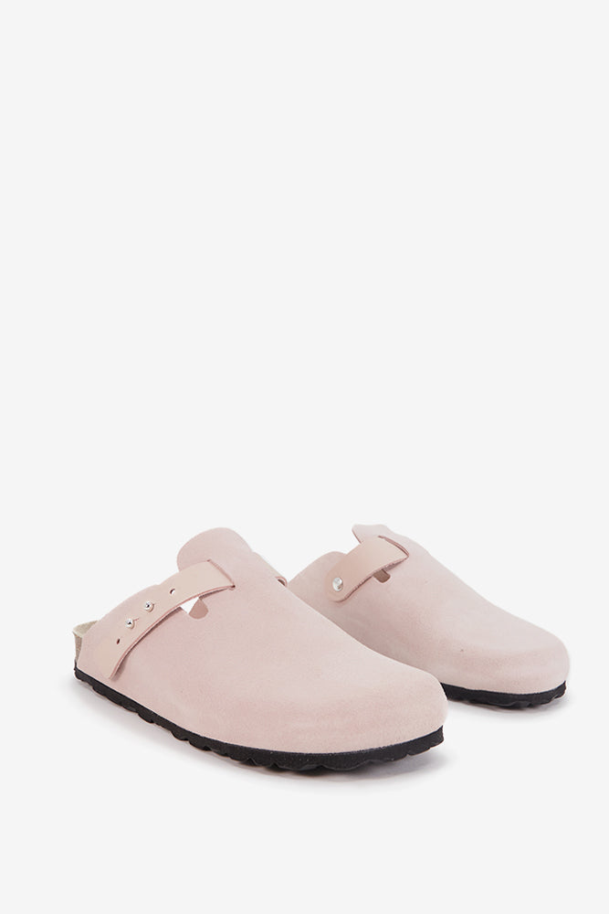 abbacino-zueco-mujer-serraje-beige-ajustable image 2