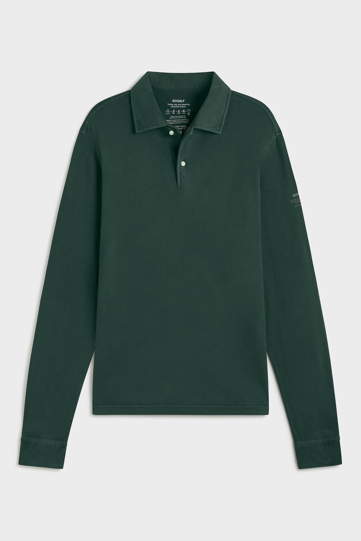 ecoalf-polo-patrick-verde-para-hombre-50-algod-n-reciclado-cuello-italiano-y-te- image 8