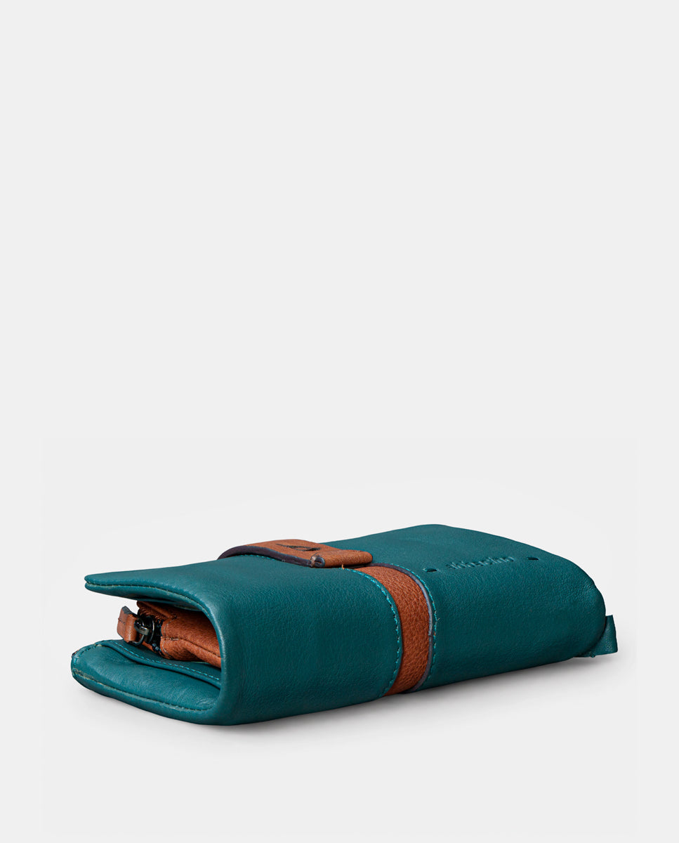 abbacino-cartera-mediana-mujer-piel-azul-bicolor image 6