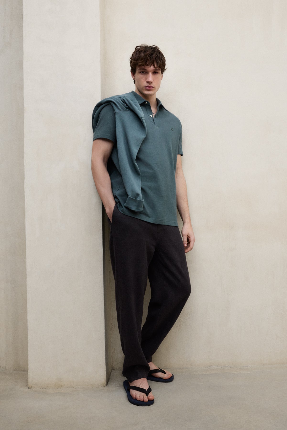 ecoalf-polo-simon-verde-de-algod-n-reciclado-para-hombre image 1