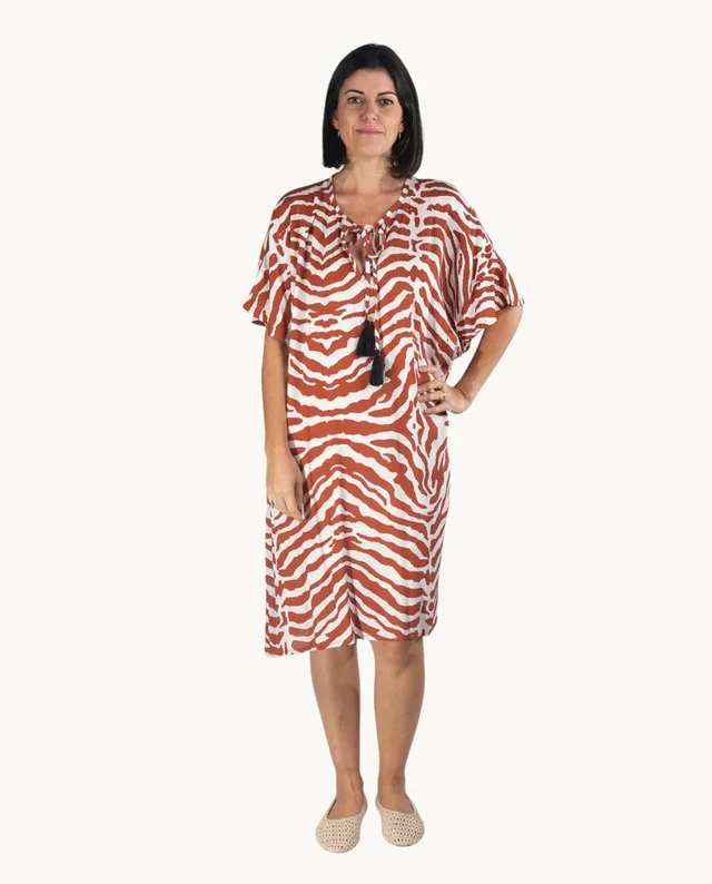 kbas-caft-n-de-algod-n-talla-nica-color-marr-n-look-relajado-boho-ss26 image 1
