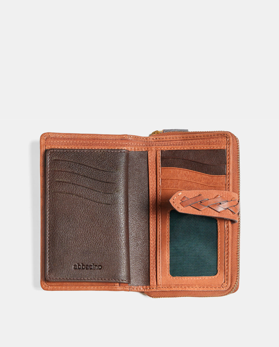 cartera-mediana-mujer-abbacino-piel-cognac image 5