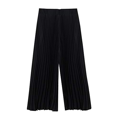 parfois-pantal-n-ancho-plisado-negro-mujer image 5