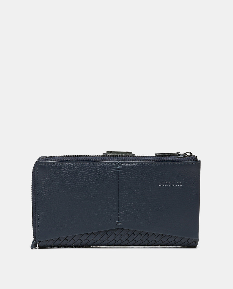 abbacino-cartera-grande-de-mujer-en-piel-azul-premium image 3