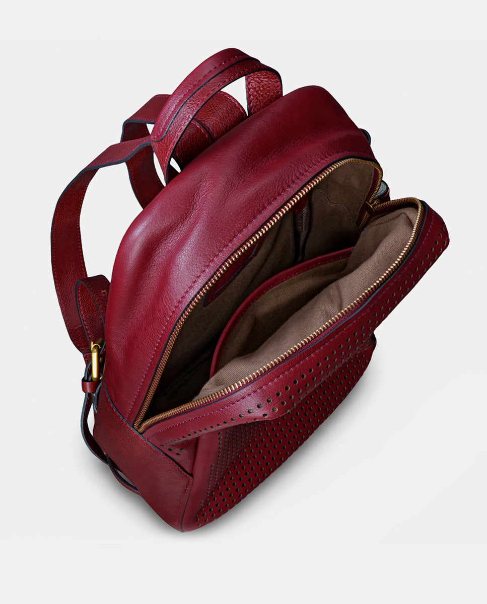 abbacino-mochila-piel-troquelada-burdeos-mujer image 5