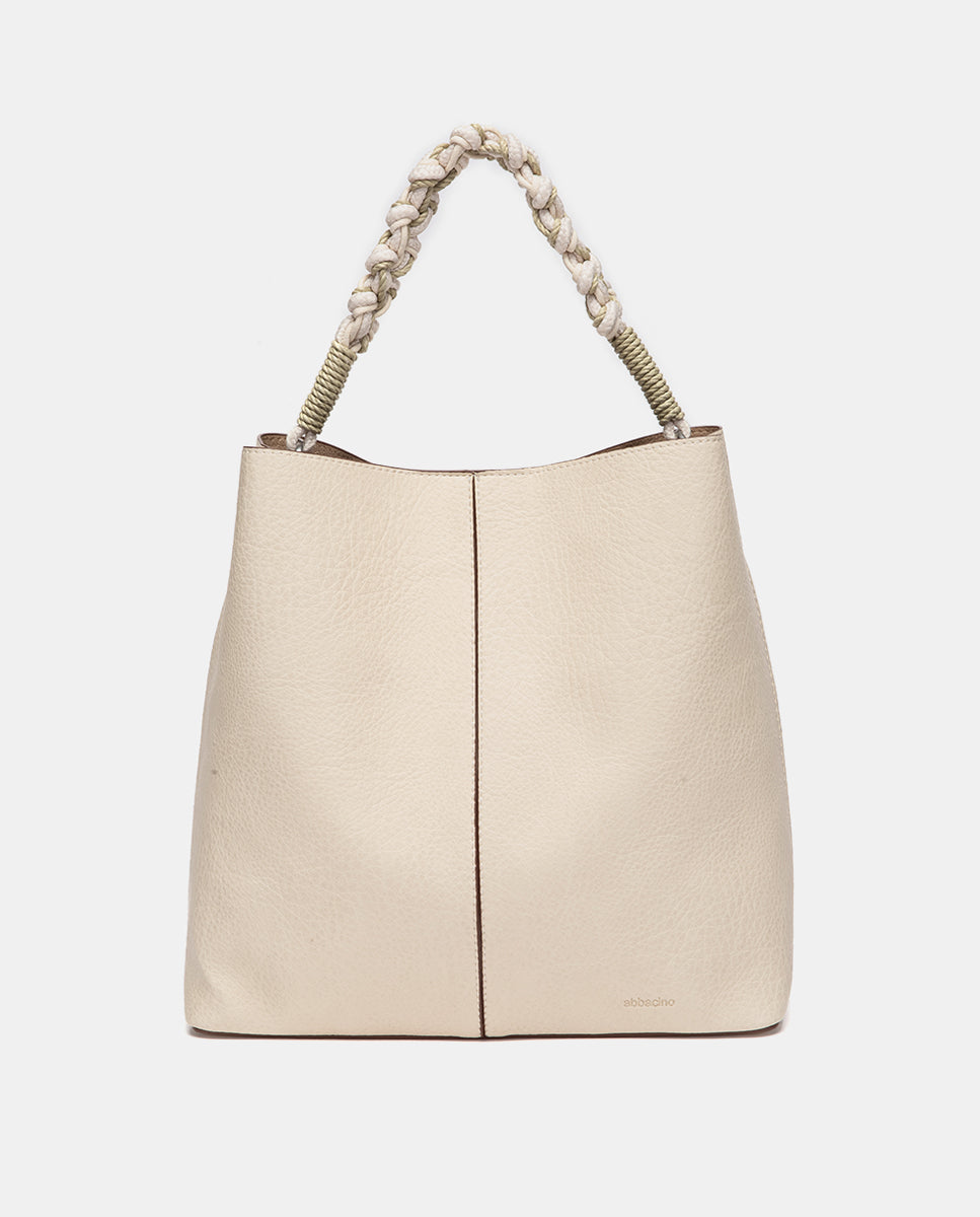 bolso-de-hombro-beige-abbacino-con-asa-de-cuerda-trenzada image 3