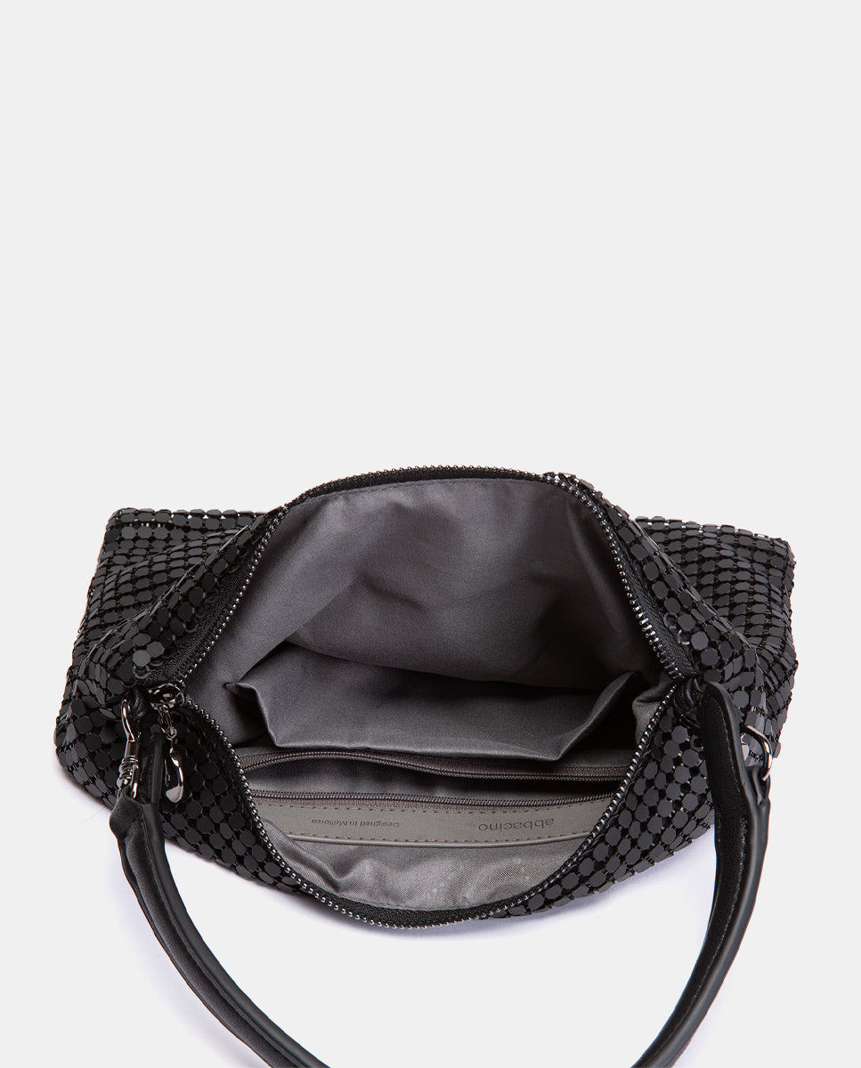 abbacino-bolso-de-hombro-evening-malla-met-lica-negro image 5