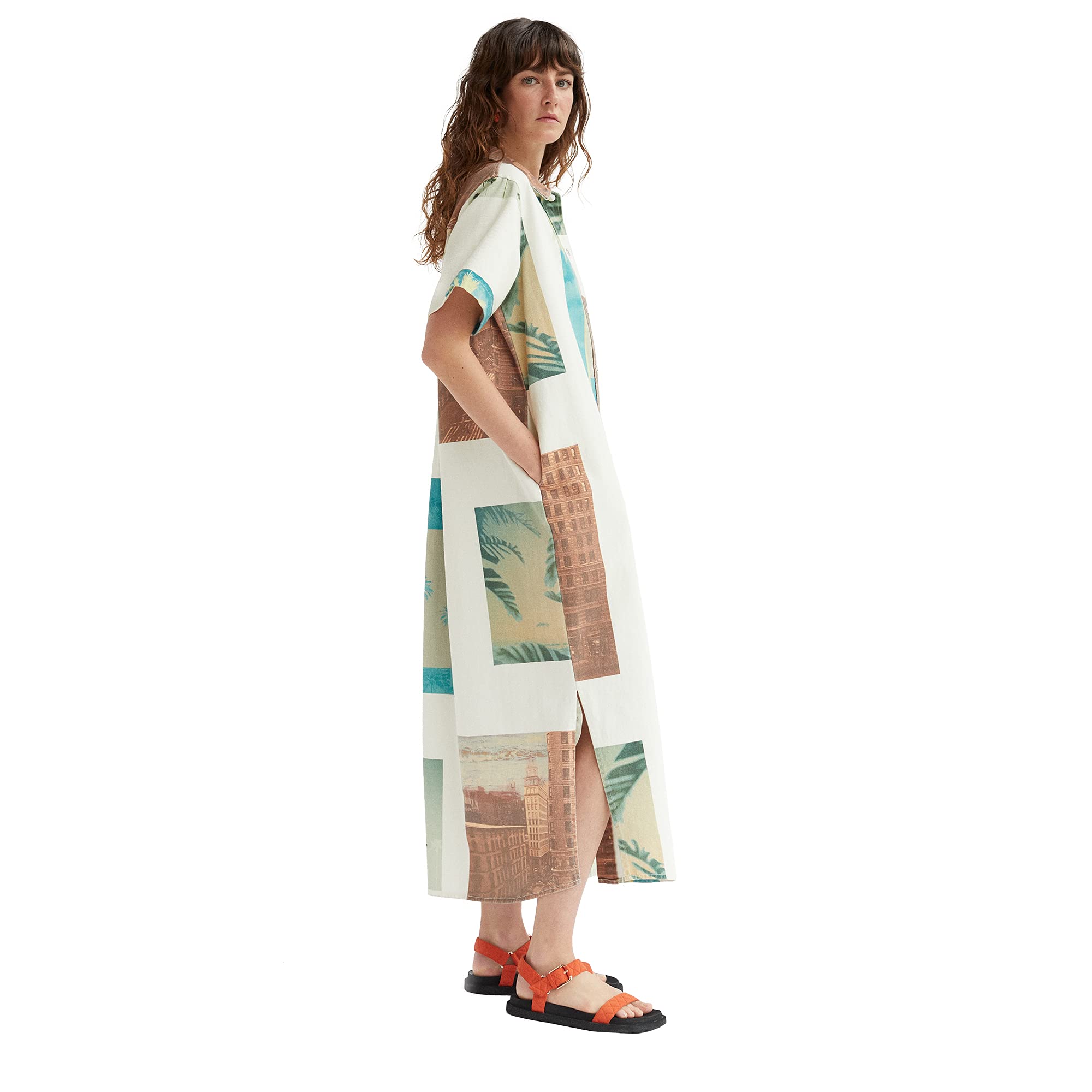 parfois-vestido-camisero-estampado-palmeras-limited-edition-mujer image 3