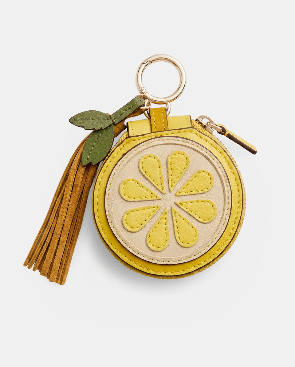 abbacino-llavero-charm-lim-n-piel-amarillo image 1