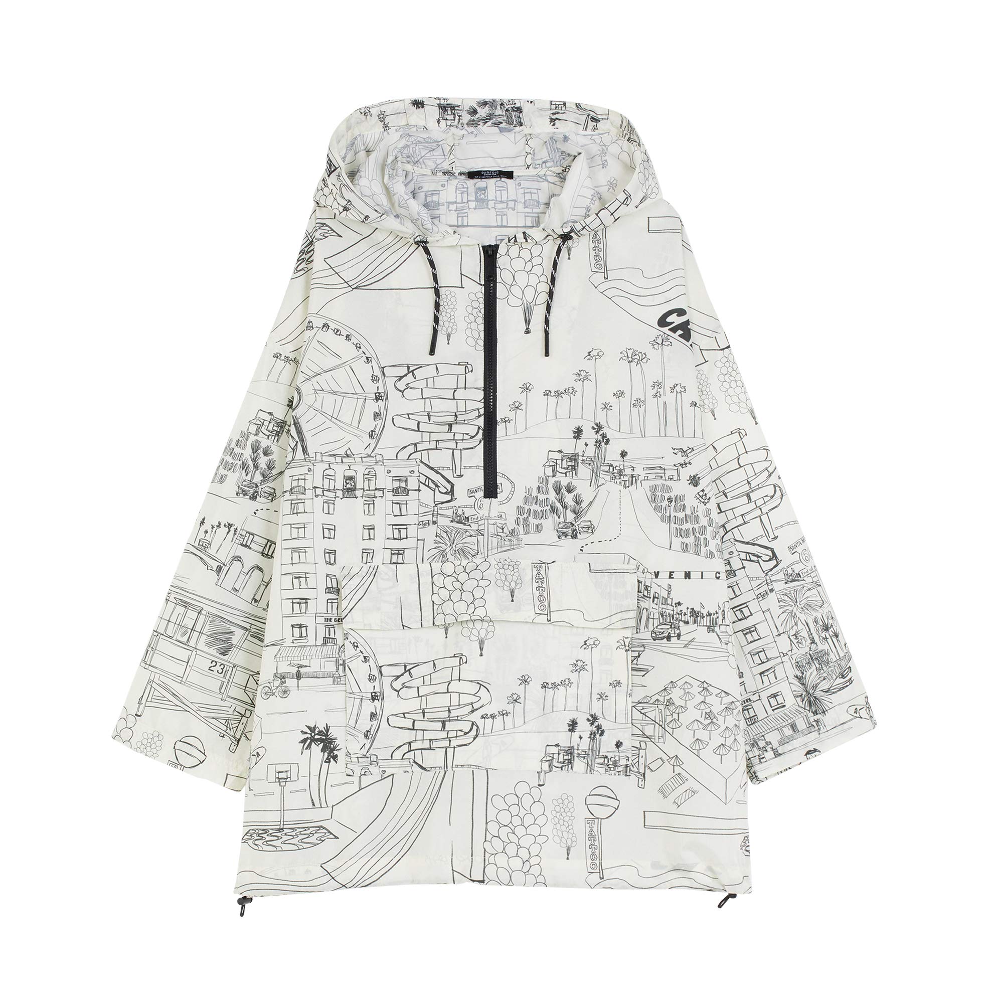 parfois-abrigo-estampado-con-capucha-mujer image 1