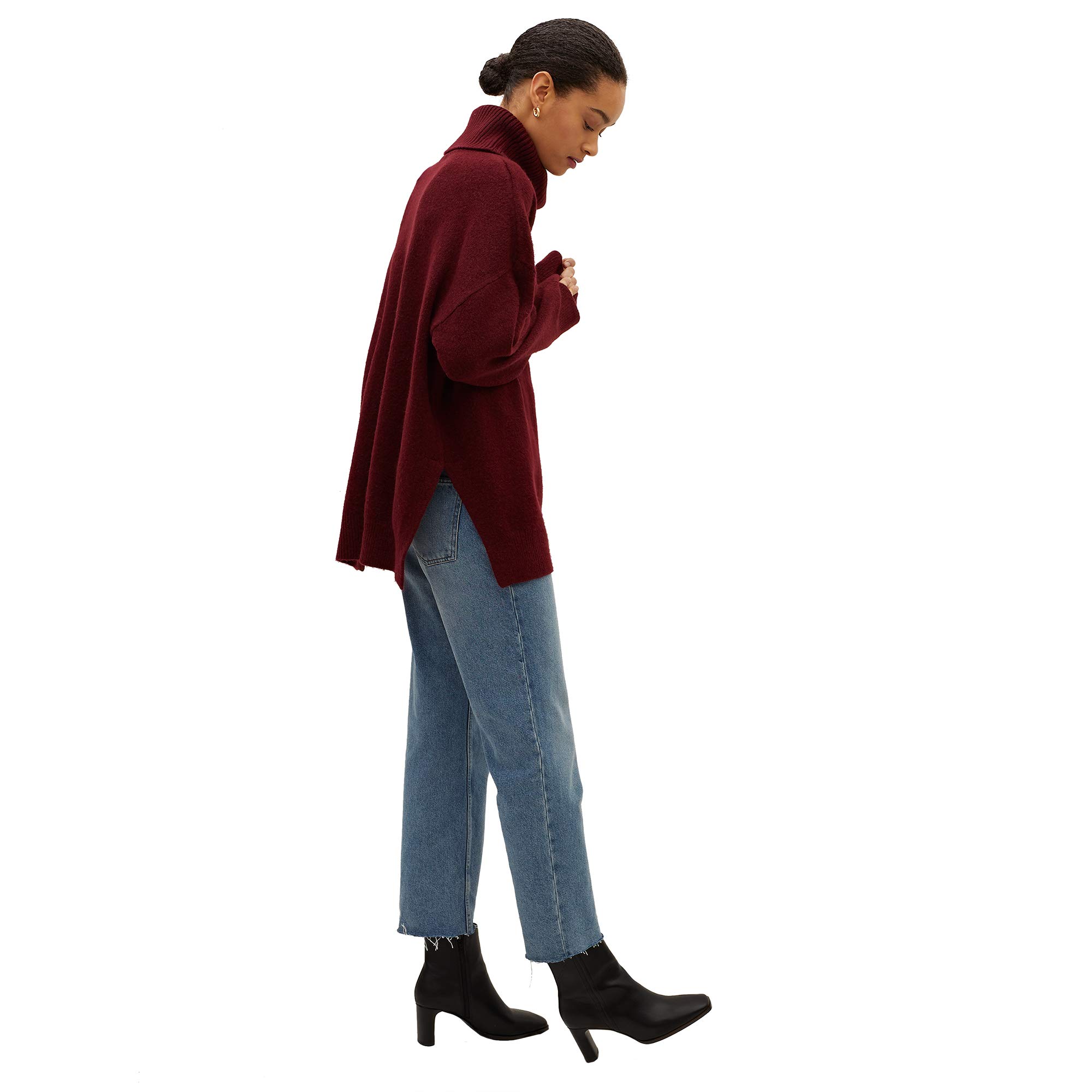 parfois-jersey-grape-punto-burdeos-mujer-talla-nica image 5