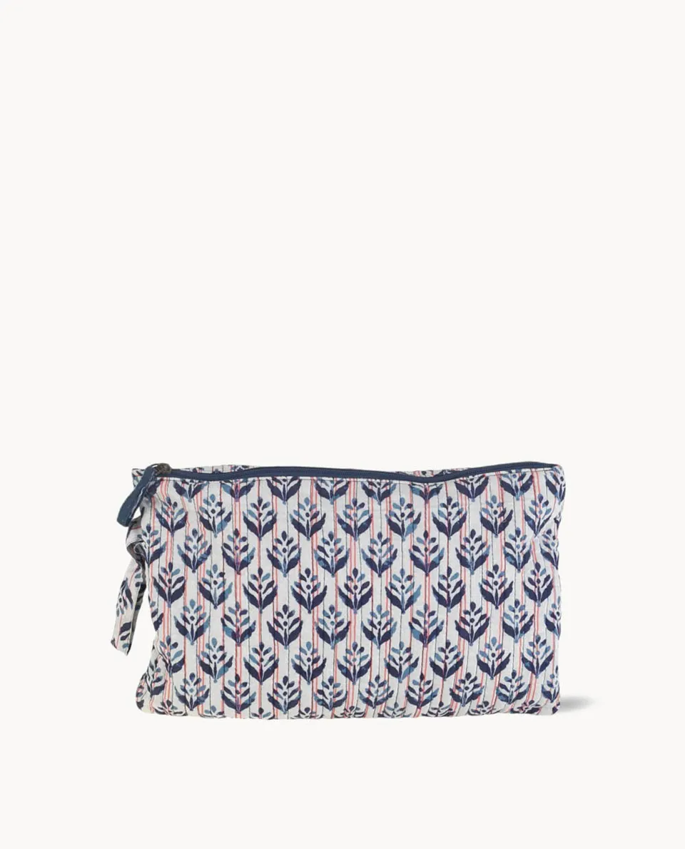 neceser-de-algod-n-kbas-con-cremallera-estampado-de-flores-33x5x20-cm image 1