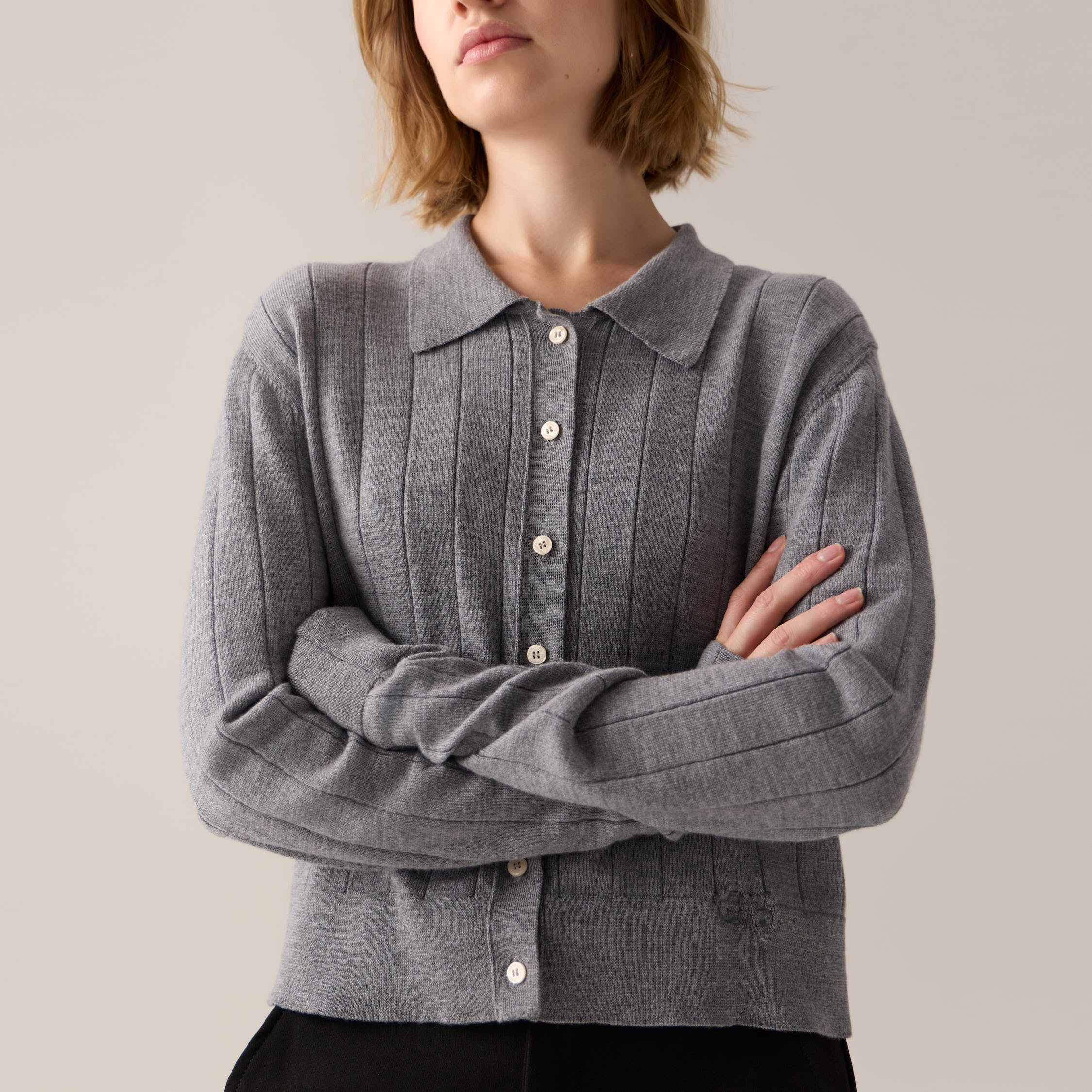 lois-rivka-jersey-de-mujer-100-lana-merino-color-grisaille image 3