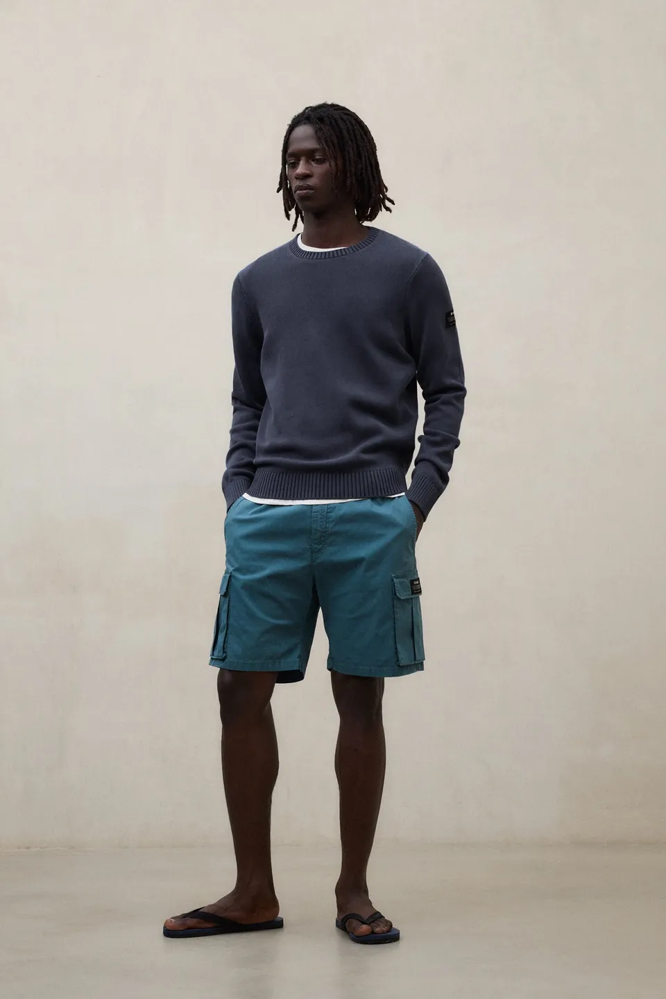 ecoalf-jersey-tail-azul-marino-para-hombre-50-algod-n-reciclado-lavado-a-la-pied image 1