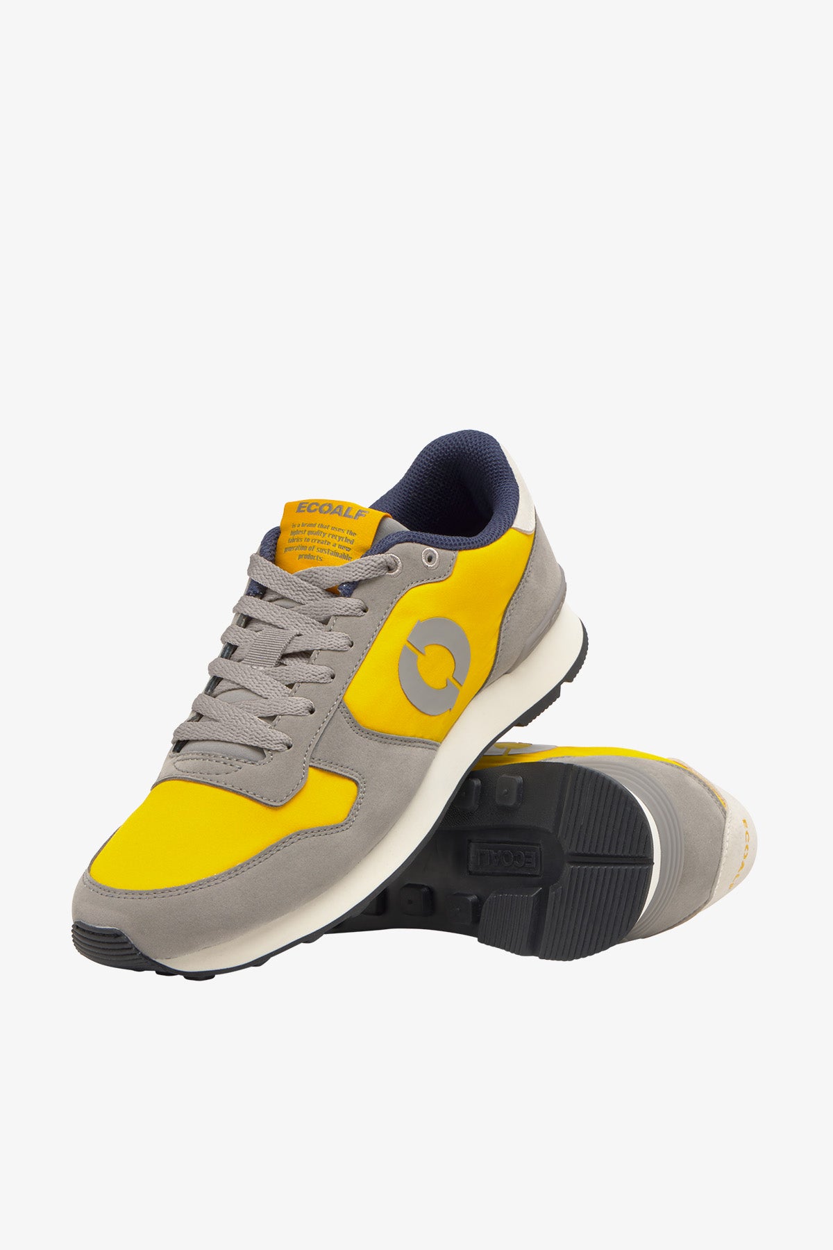 ecoalf-zapatilla-uclaalf-amarilla-de-hombre-ligera-vegana-poliamida-reciclada image 2