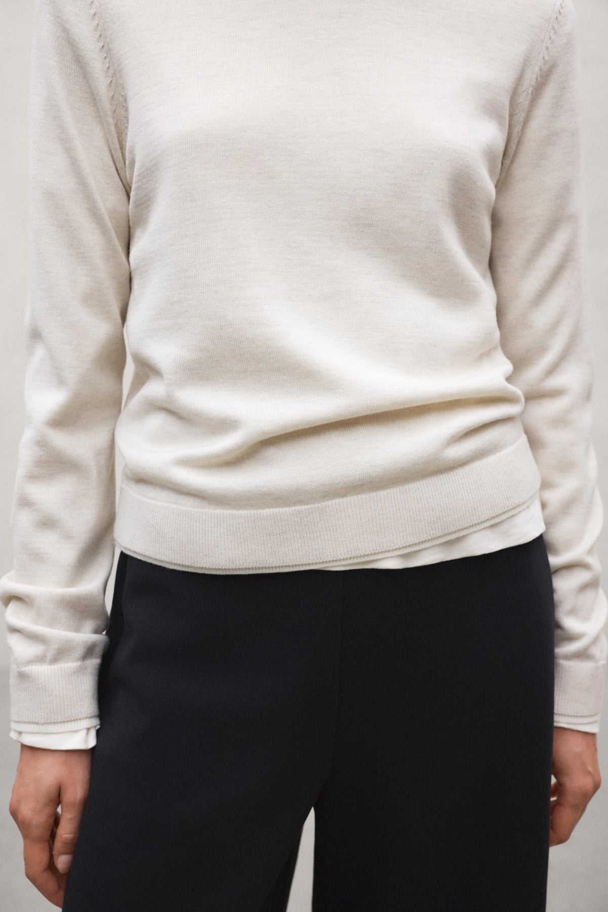 ecoalf-ares-jersey-mujer-beige image 4