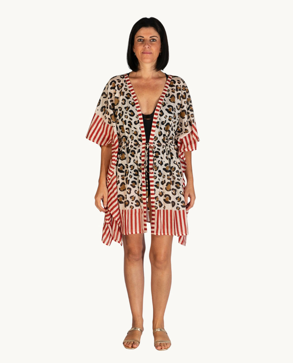 kbas-kurta-de-algod-n-talla-nica-color-marr-n-prenda-vers-til image 1