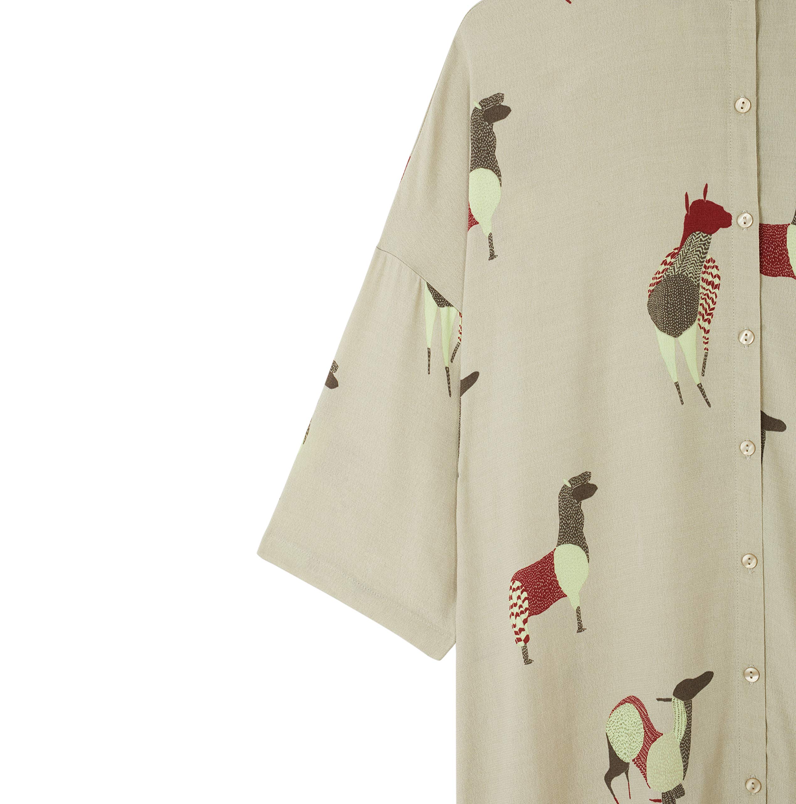 parfois-vestido-camisero-estampado-llamas-mujeres image 2