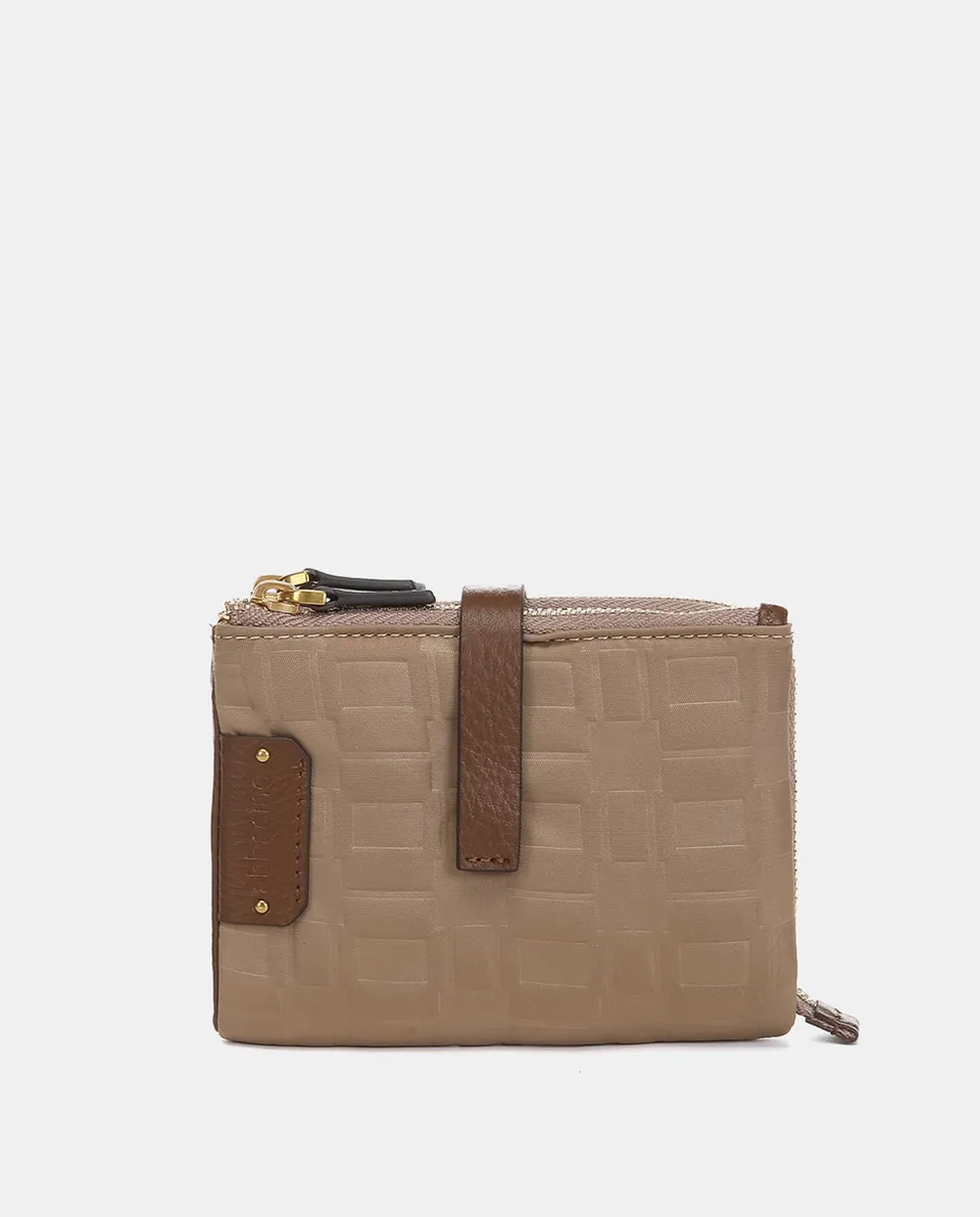 abbacino-cartera-peque-a-camel-de-nailon-reciclado-acolchado image 1