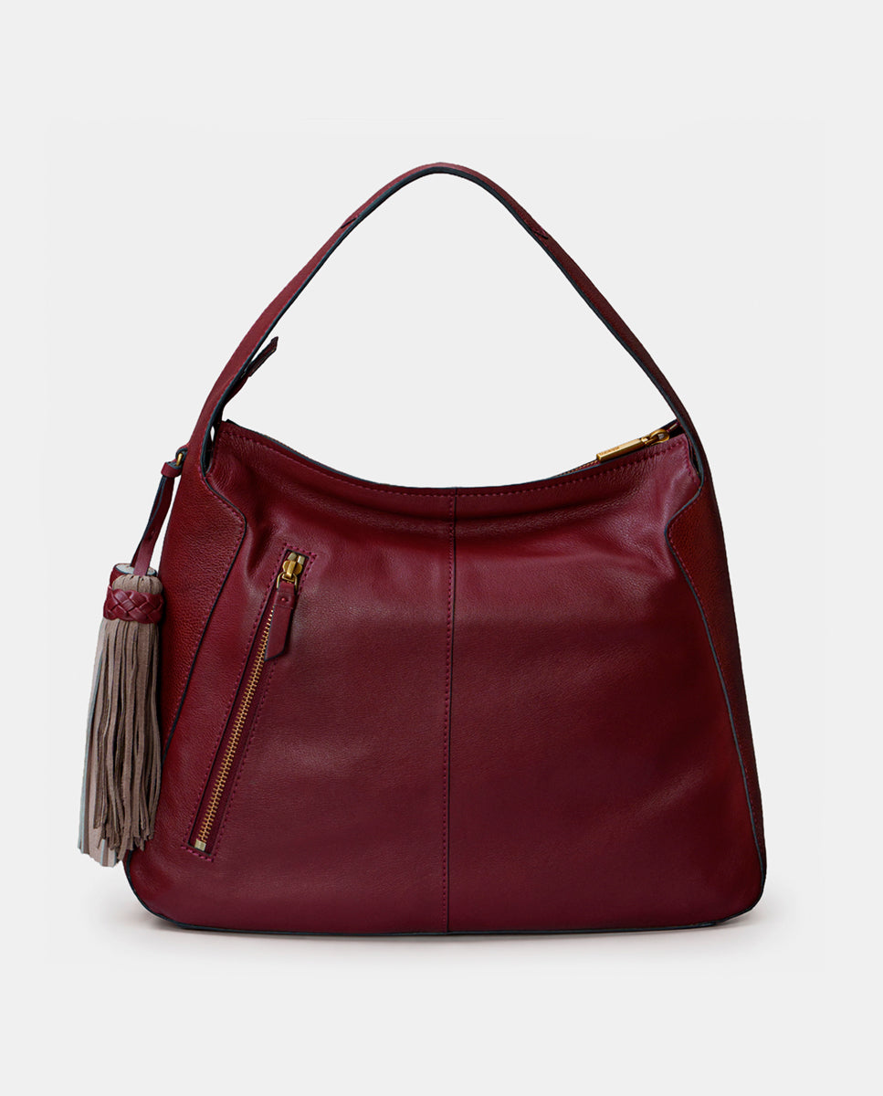 abbacino-bolso-de-hombro-en-piel-troquelada-burdeos image 3