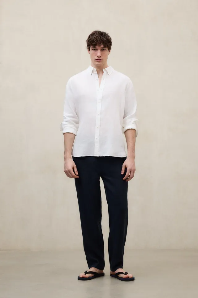 ecoalf-camisa-malibu-blanca-100-lino-fit-regular-manga-larga-te-ido-en-prenda-lo image 1