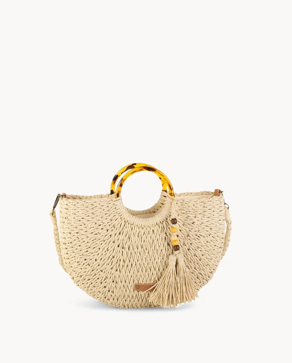 kbas-bolso-de-mano-peque-o-de-fibra-natural-color-natural-32x9x23-cm-cierre-crem image 1