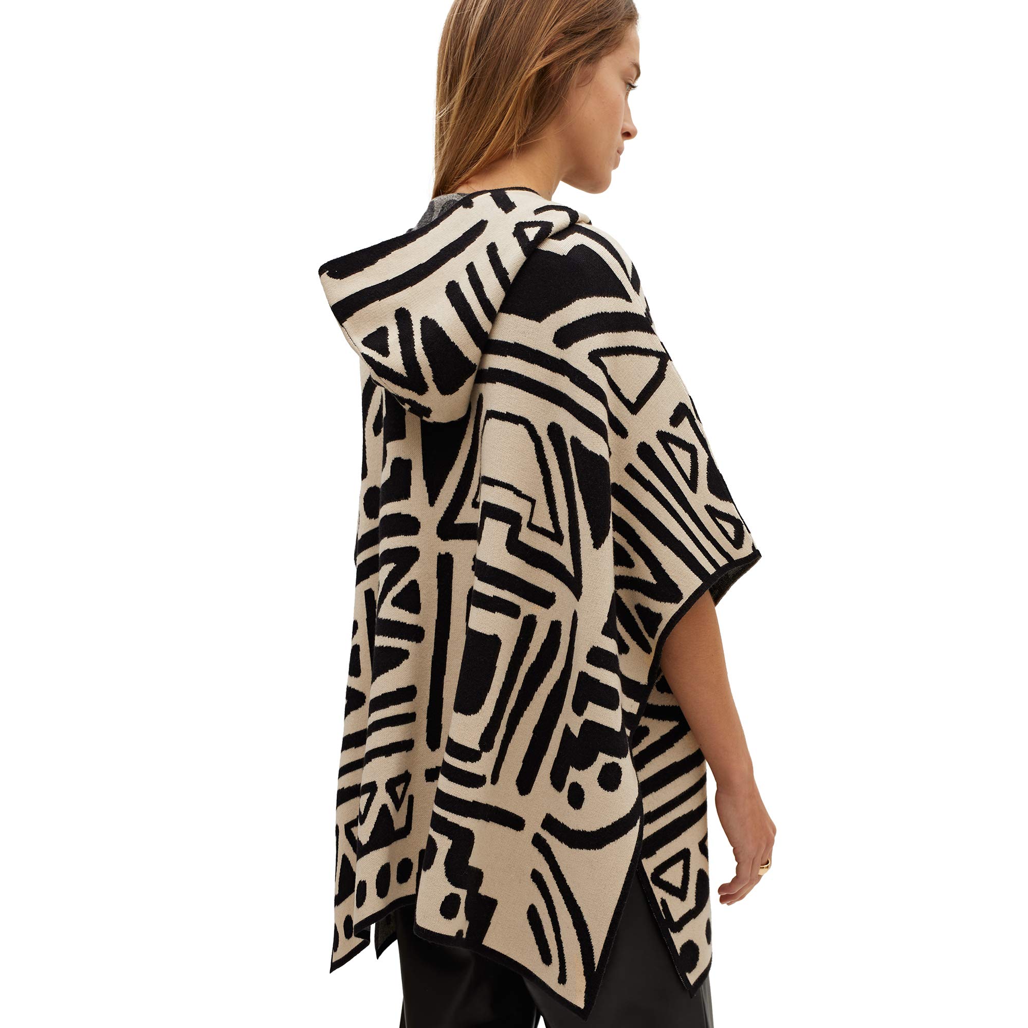 parfois-poncho-de-punto-estampado-mujer-cl-sico image 4