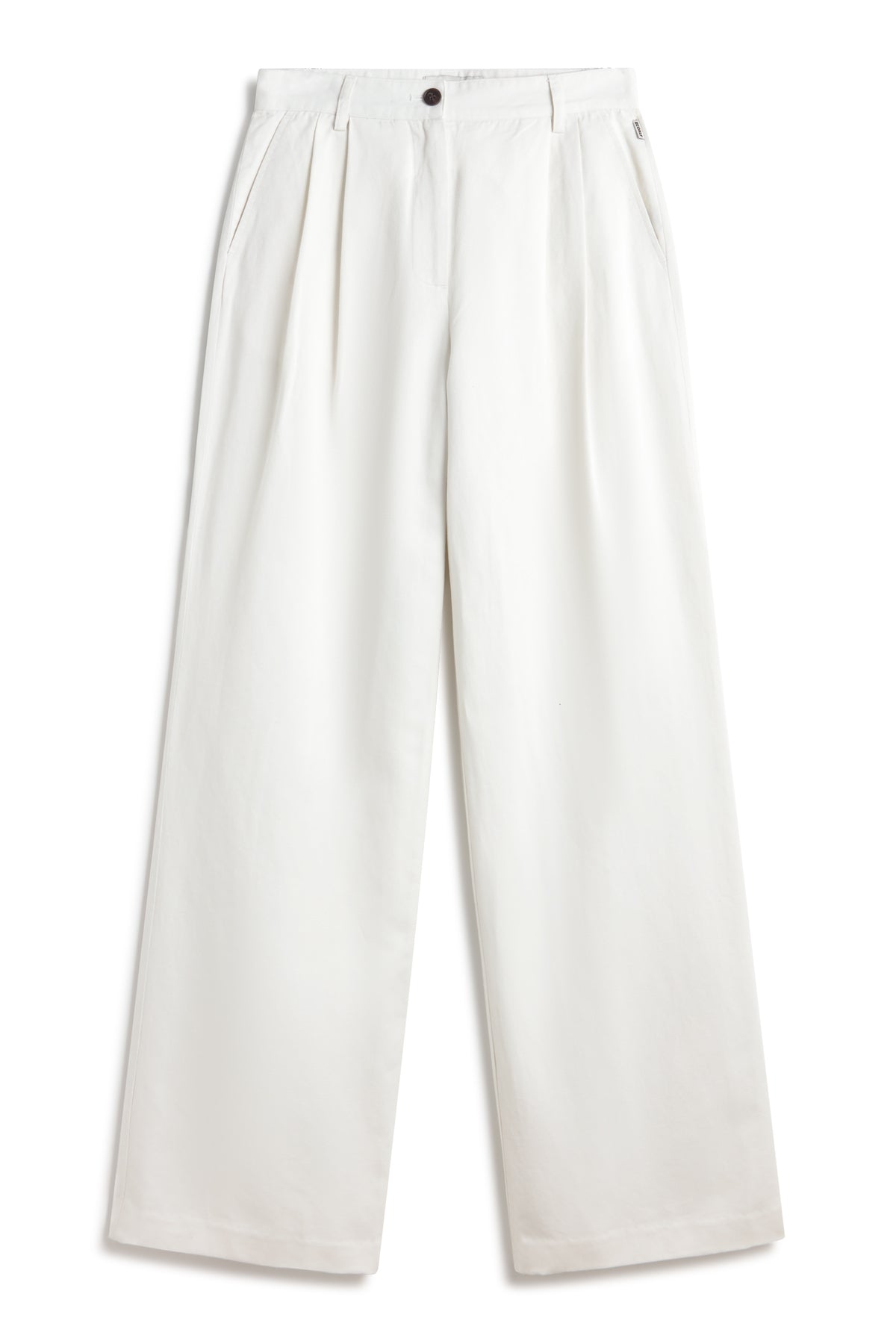 pantalones-de-lino-miel-blanco-de-mujer-ecoalf image 8