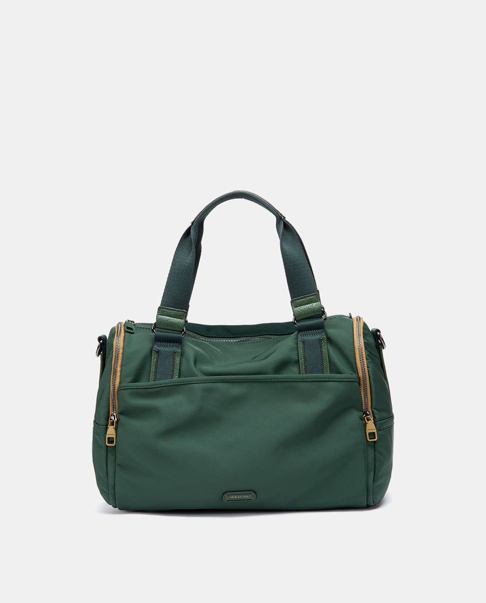 abbacino-bolso-de-viaje-en-materiales-reciclados-verde-deportivo-con-bandolera image 1