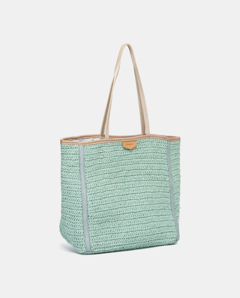 abbacino-capazo-rafia-turquesa-shopper-verano image 3