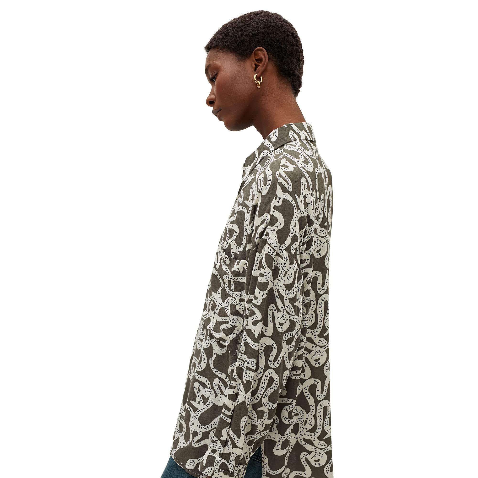 parfois-camisa-oversize-estampada-mujer-caqui image 4