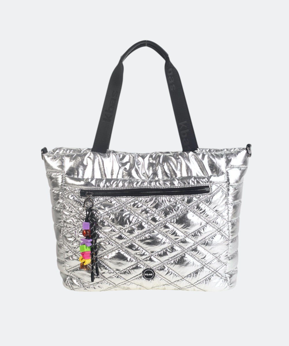 kbas-bolso-shopping-noja-de-nylon-con-cremallera-45x15x30-cm image 2