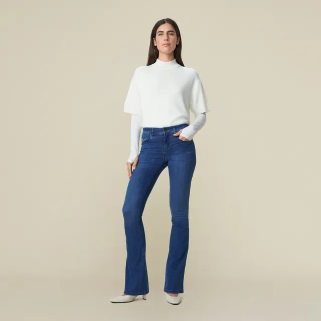 lois-melrose-pantal-n-de-mujer-tiro-alto-mezcla-algod-n-modal-tallas-24-31 image 1