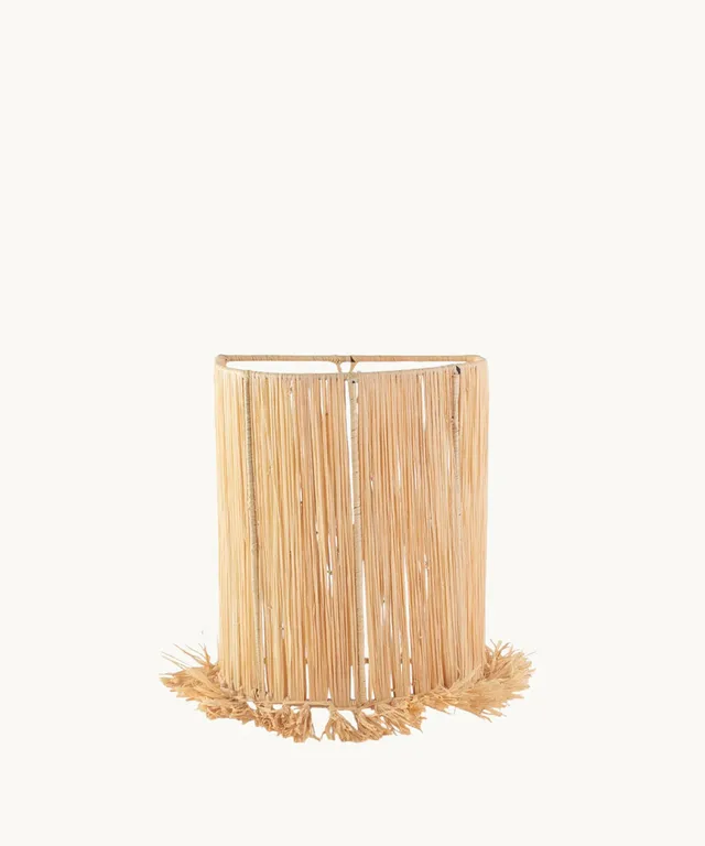 aplique-de-pared-kbas-rafia-natural-25x30-cm image 1