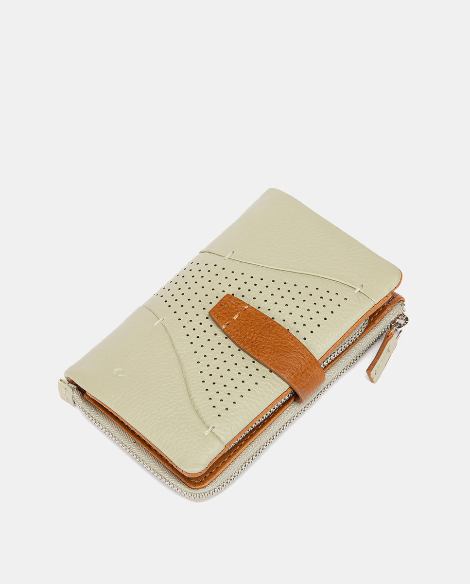 abbacino-cartera-mediana-de-piel-verde-troquelada image 5