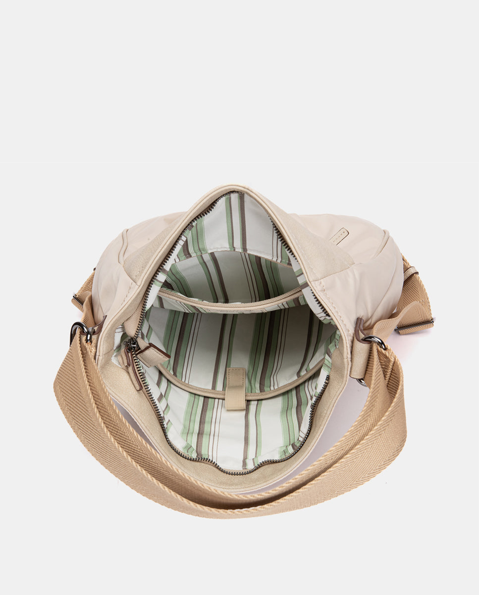 abbacino-bolso-multifuncional-beige-tejido-reciclado-2-en-1-mochila image 7