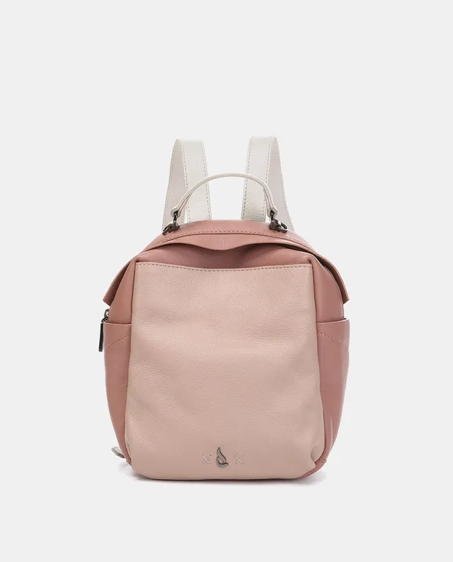 mochila-abbacino-piel-rosa-bicolor image 1