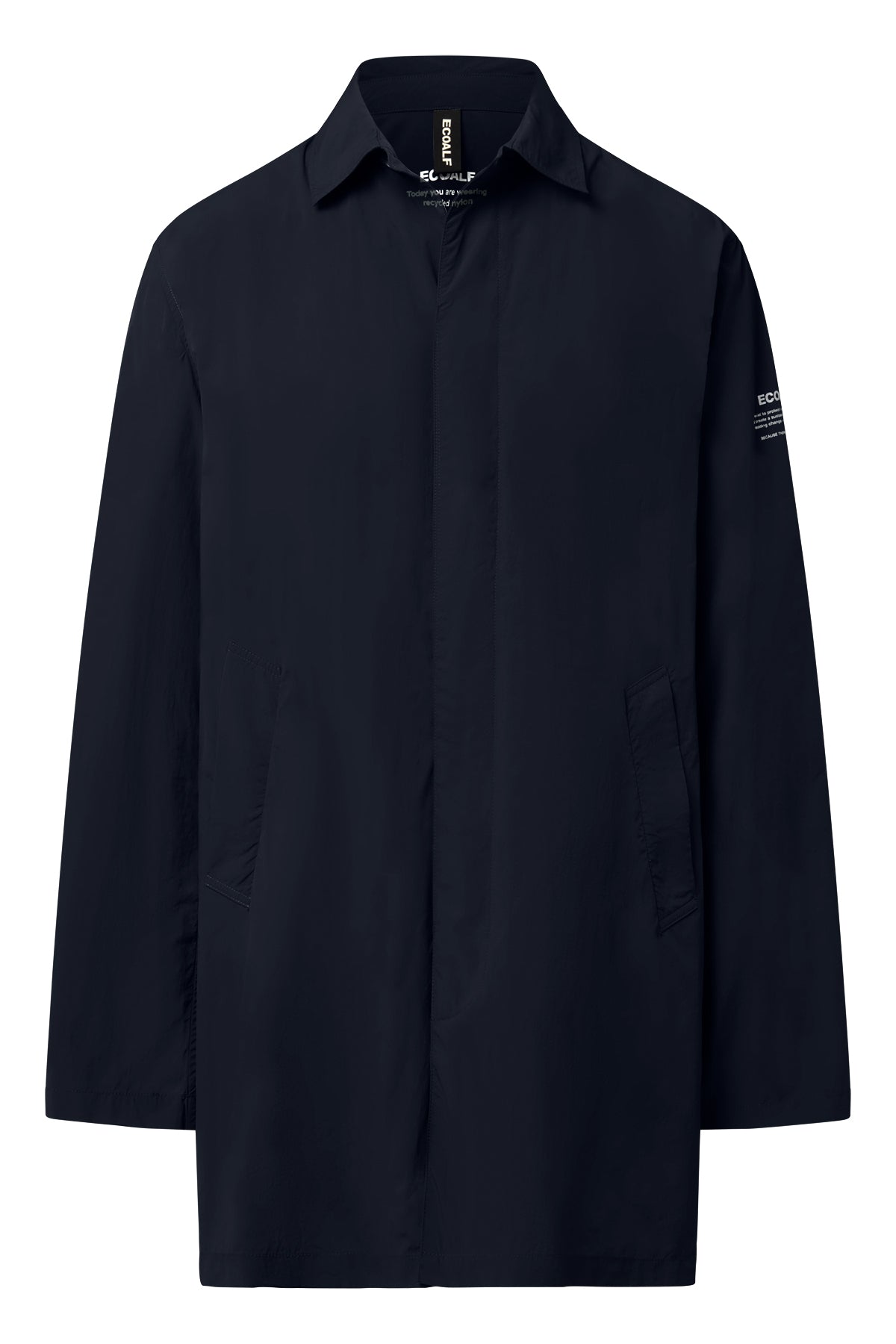 gabardina-ecoalf-packable-vestal-azul-marino-de-poliamida-reciclada-para-hombre image 8