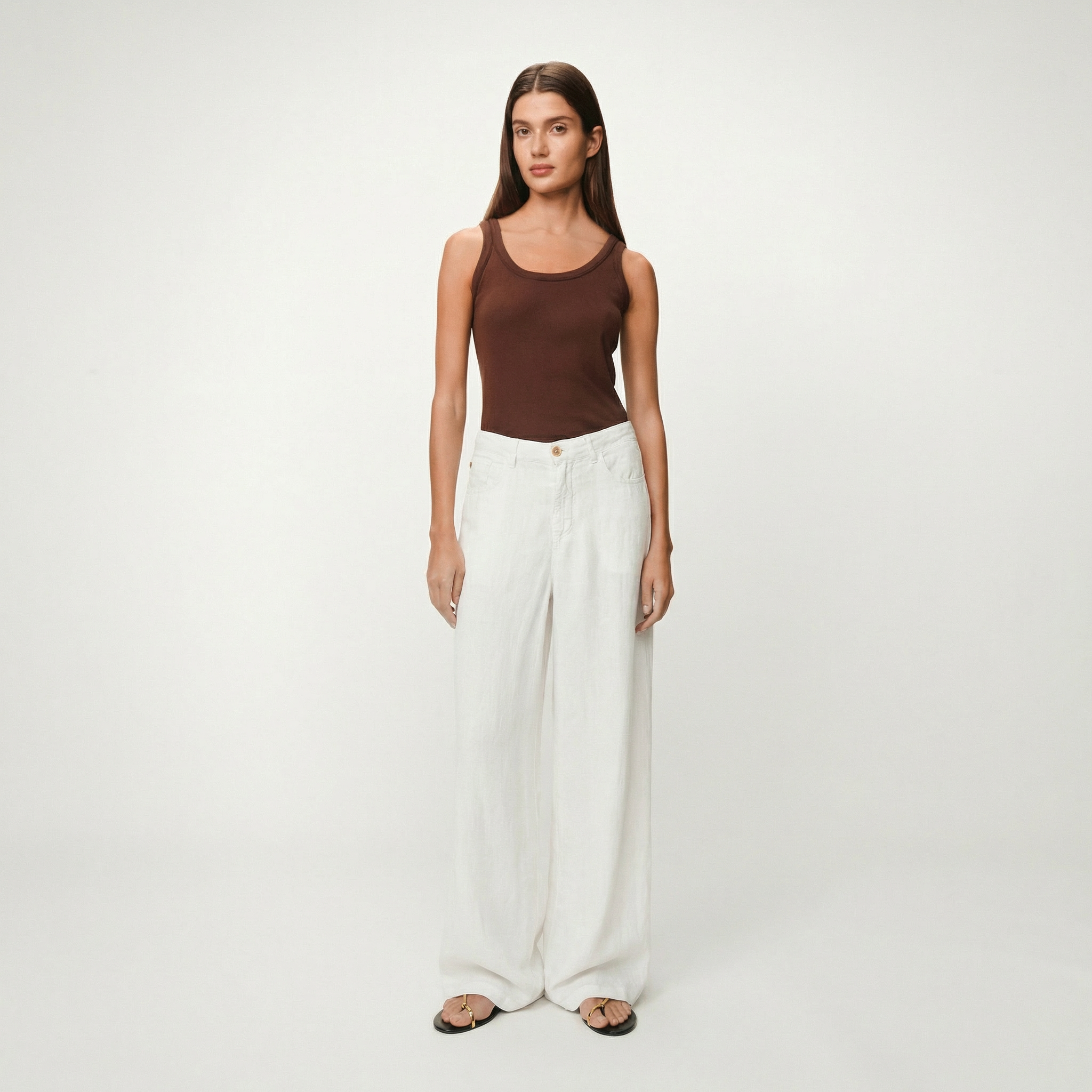 pantalones-lois-marlene-de-tiro-alto-y-pierna-ancha-100-lino-hechos-en-espa-a image 1