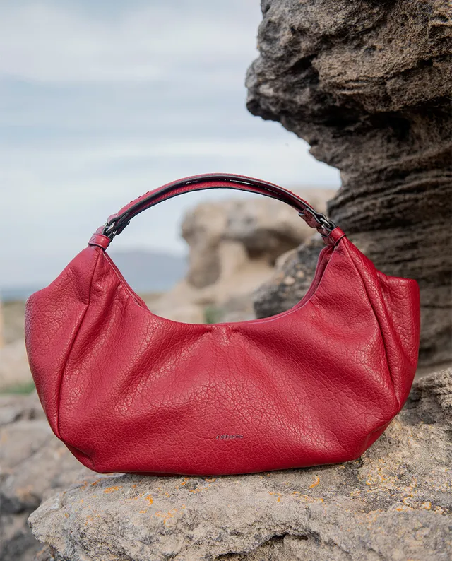 abbacino-bolso-de-mano-materiales-reciclados-rojo image 1