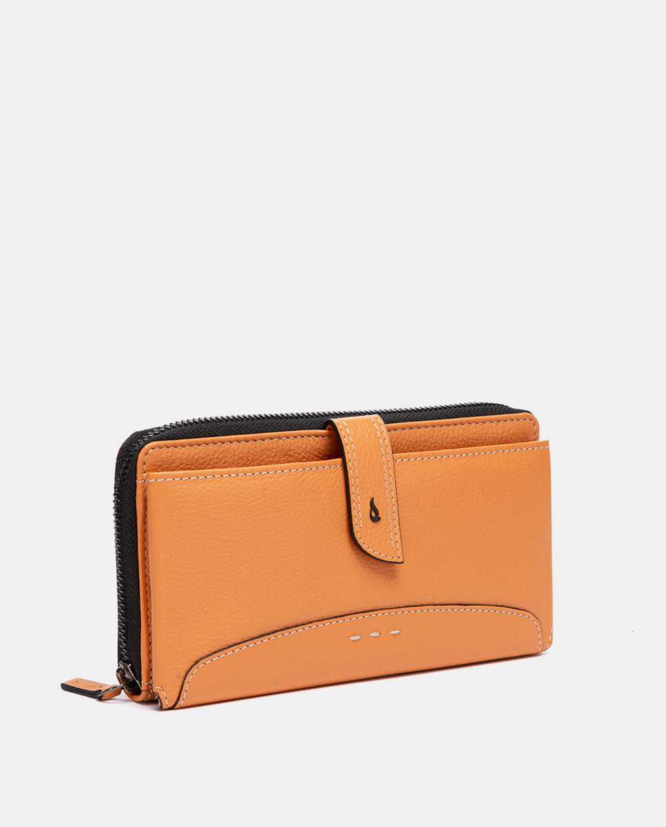 abbacino-cartera-grande-mujer-piel-vacuna-naranja image 5