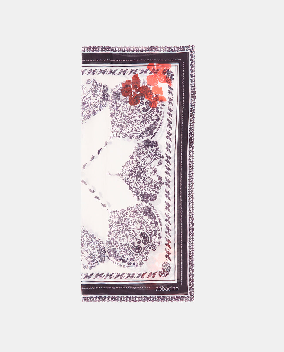 abbacino-bandana-seda-y-modal-paisley-blanco-y-negro image 6