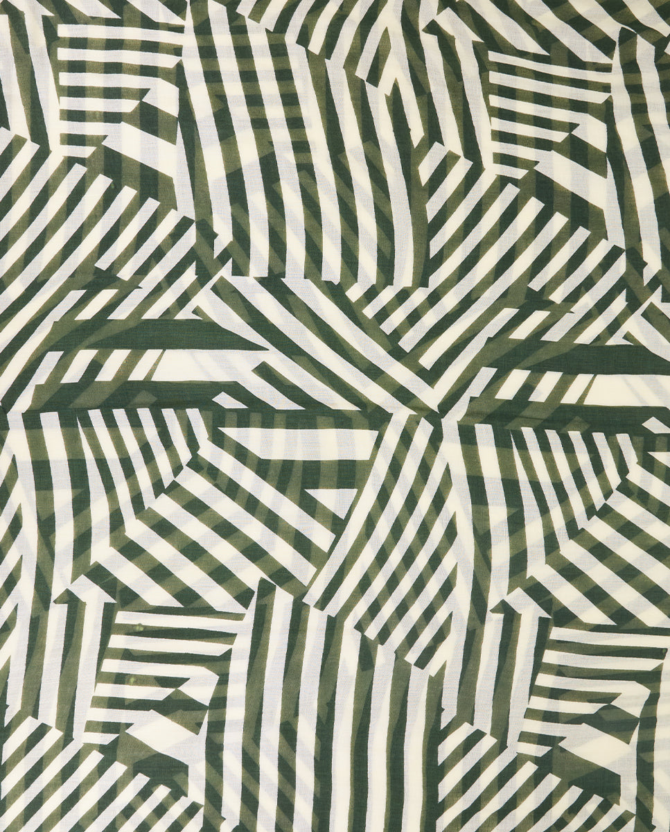 abbacino-pa-uelo-lana-estampado-lineal-blanco-verde image 4