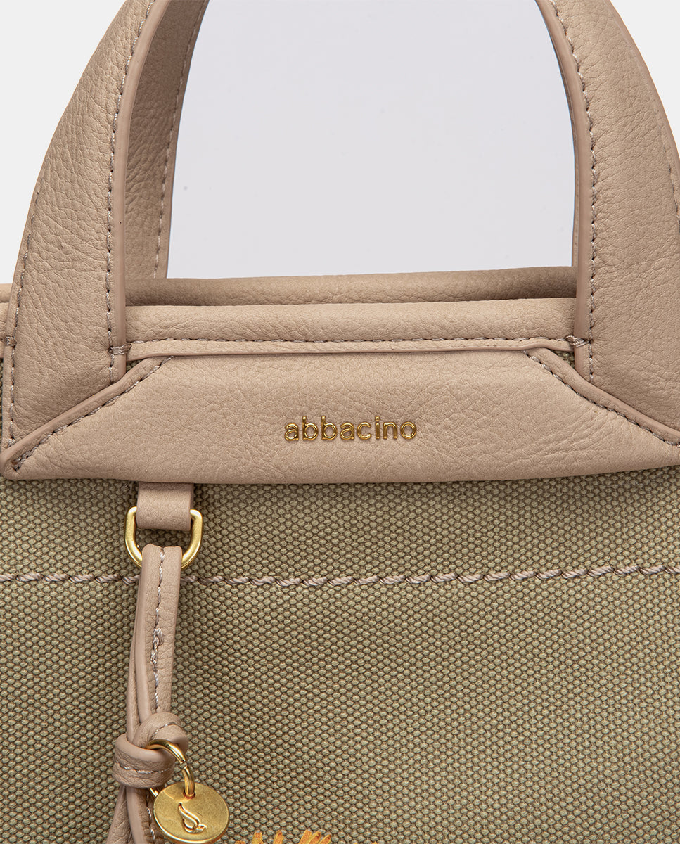 abbacino-bolso-shopper-verde-en-materiales-reciclados image 8