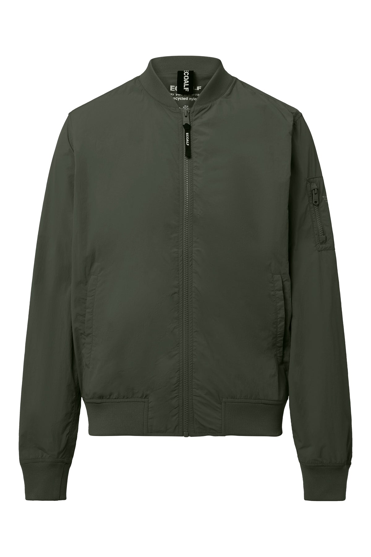 chaqueta-ecoalf-wale-bomber-de-hombre-en-verde-oscuro-poliamida-100-reciclada-re image 5